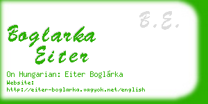 boglarka eiter business card